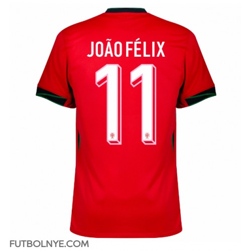 Camiseta Portugal Joao Felix #11 Primera Equipación Eurocopa 2024 manga corta